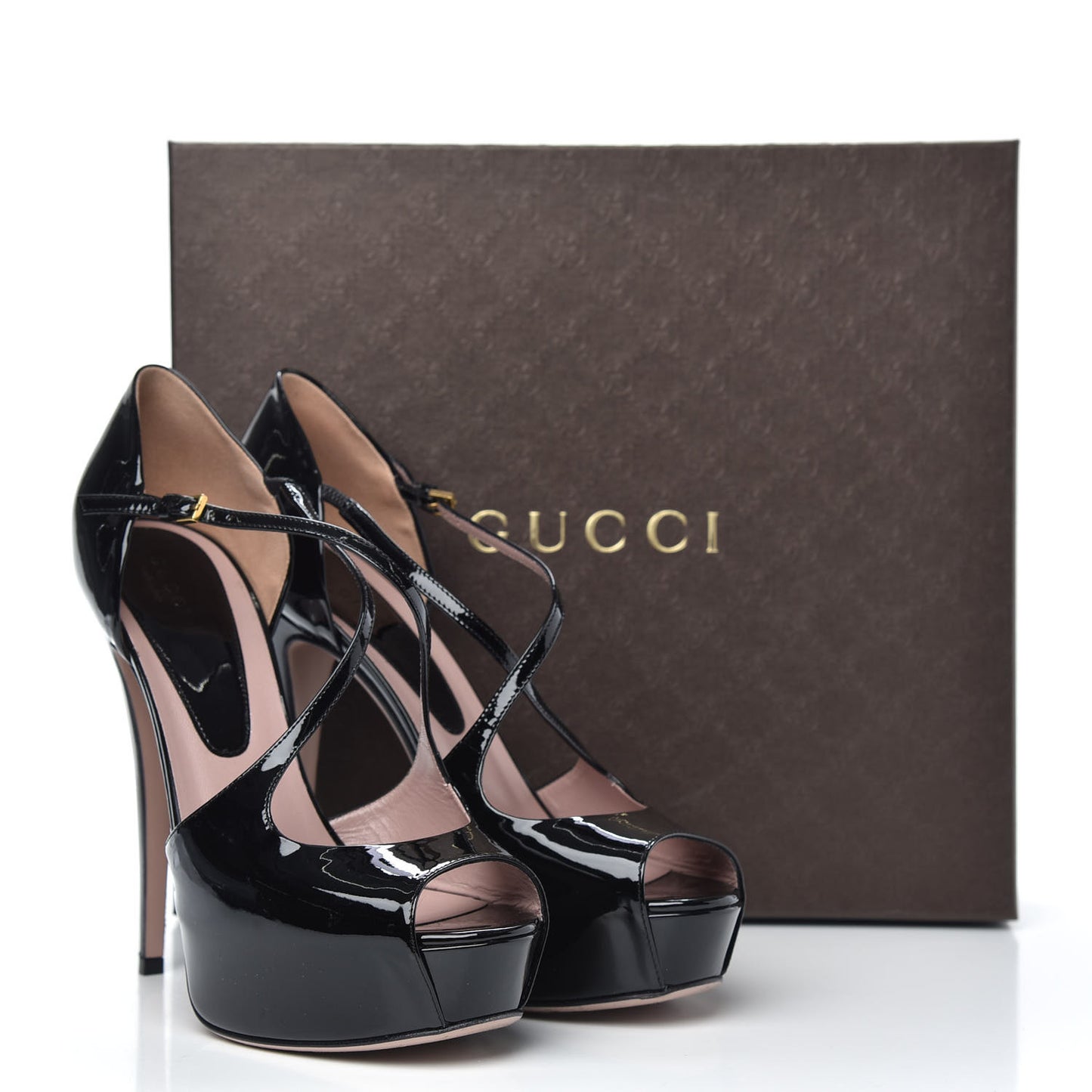 Patent Lili Platform Pumps 39 Black