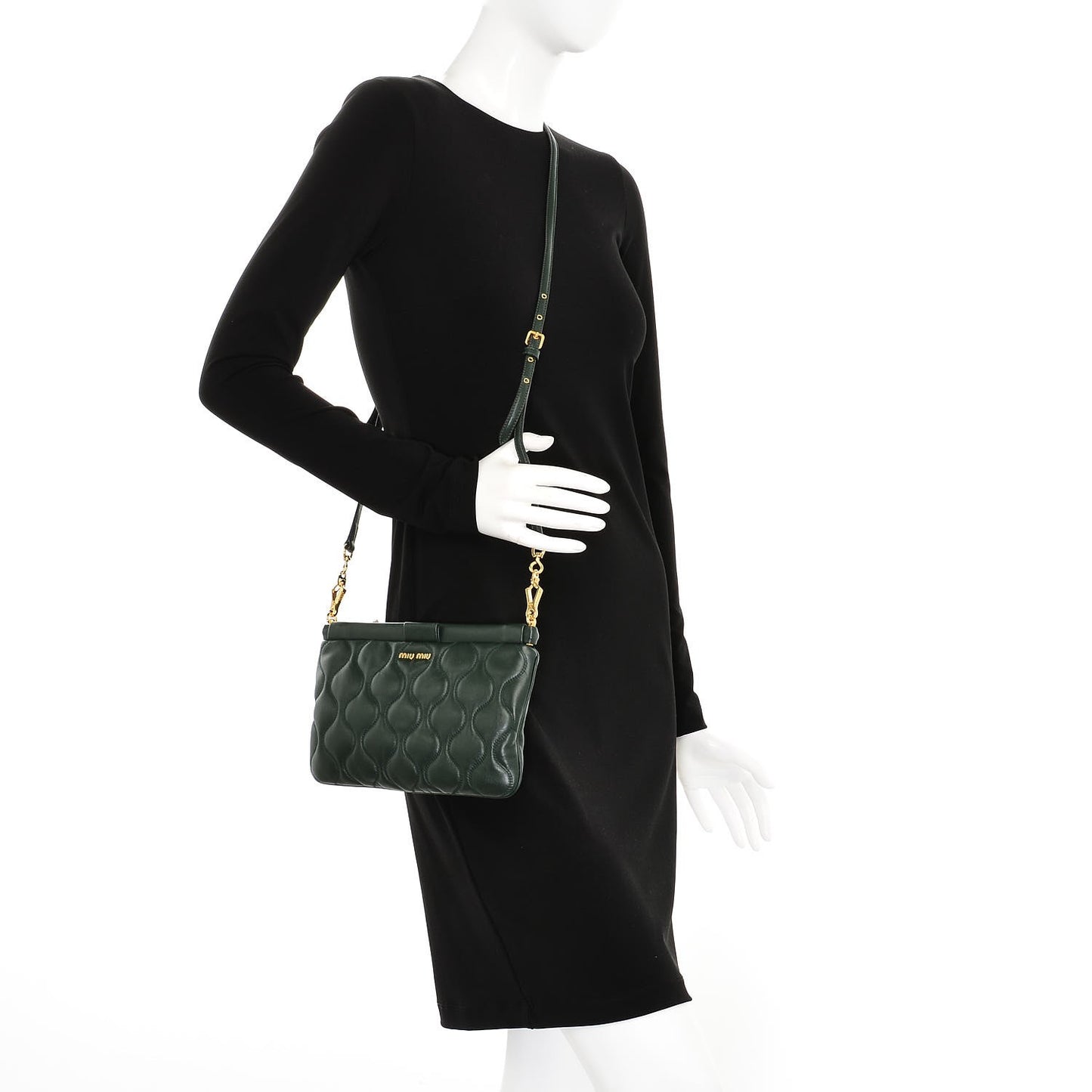 Nappa Padded Crossbody Smeraldo