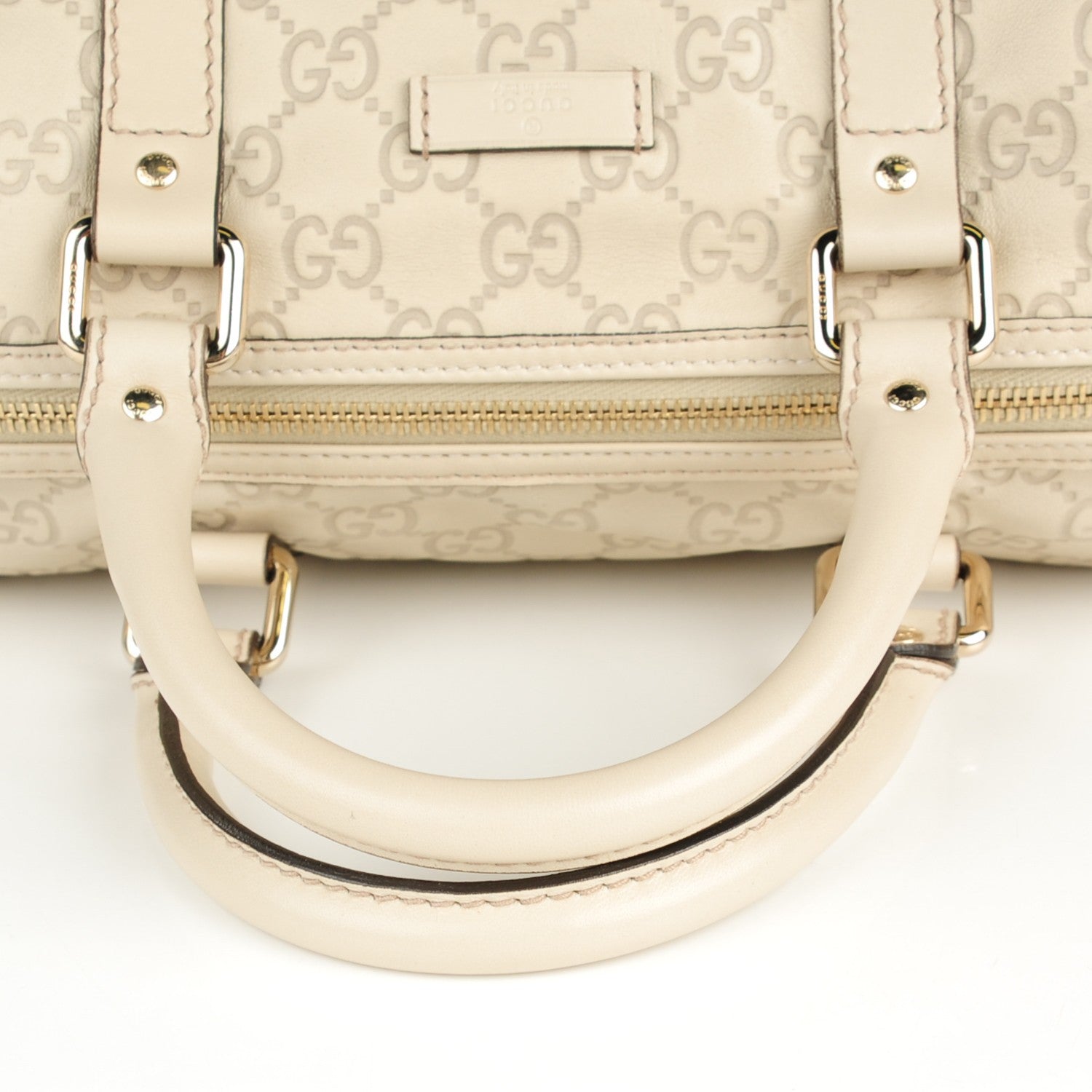 Gucci Guccissima Medium Joy Boston Off White 8 of 8