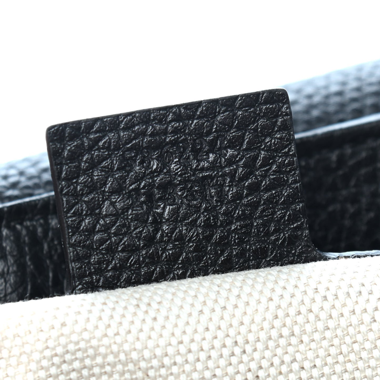 Pebbled Calfskin Medium Soho Flap Crossbody Black