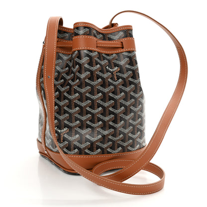 Goyard Goyardine Petit Flot Bucket Bag PM Black Gold 3 of 9