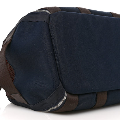Hermes Fabric Carrying Dog Bag Navy 8 of 10