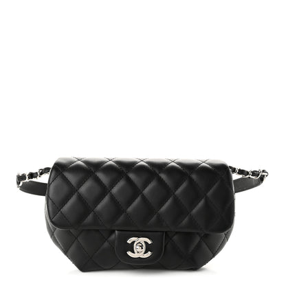 Chanel Calfskin Quilted CC Uniform Flap Belt Bag Black 1 of 11