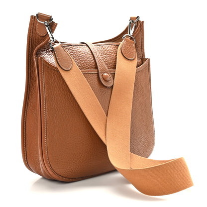 Hermes Taurillon Clemence Evelyne PM Gold 3 of 8