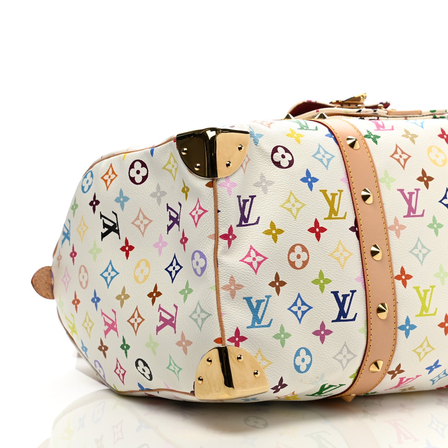 Monogram Multicolor Keepall 45 White