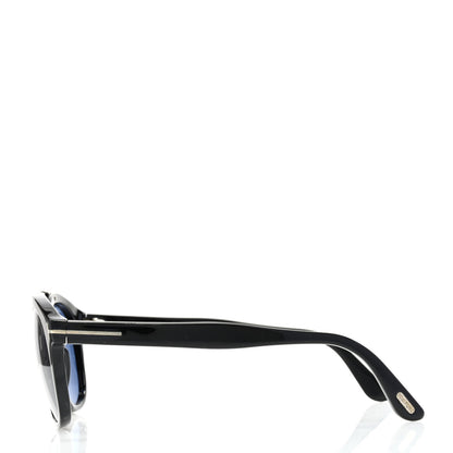 Tom Ford Newman Aviator Sunglasses TF515 Black Blue 4 of 8
