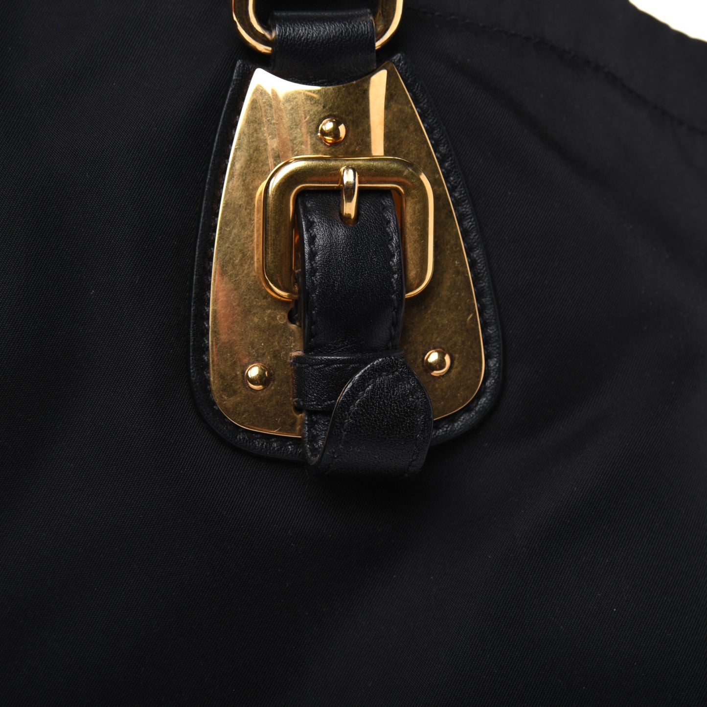 Tessuto Nylon Soft Calf Tote Black