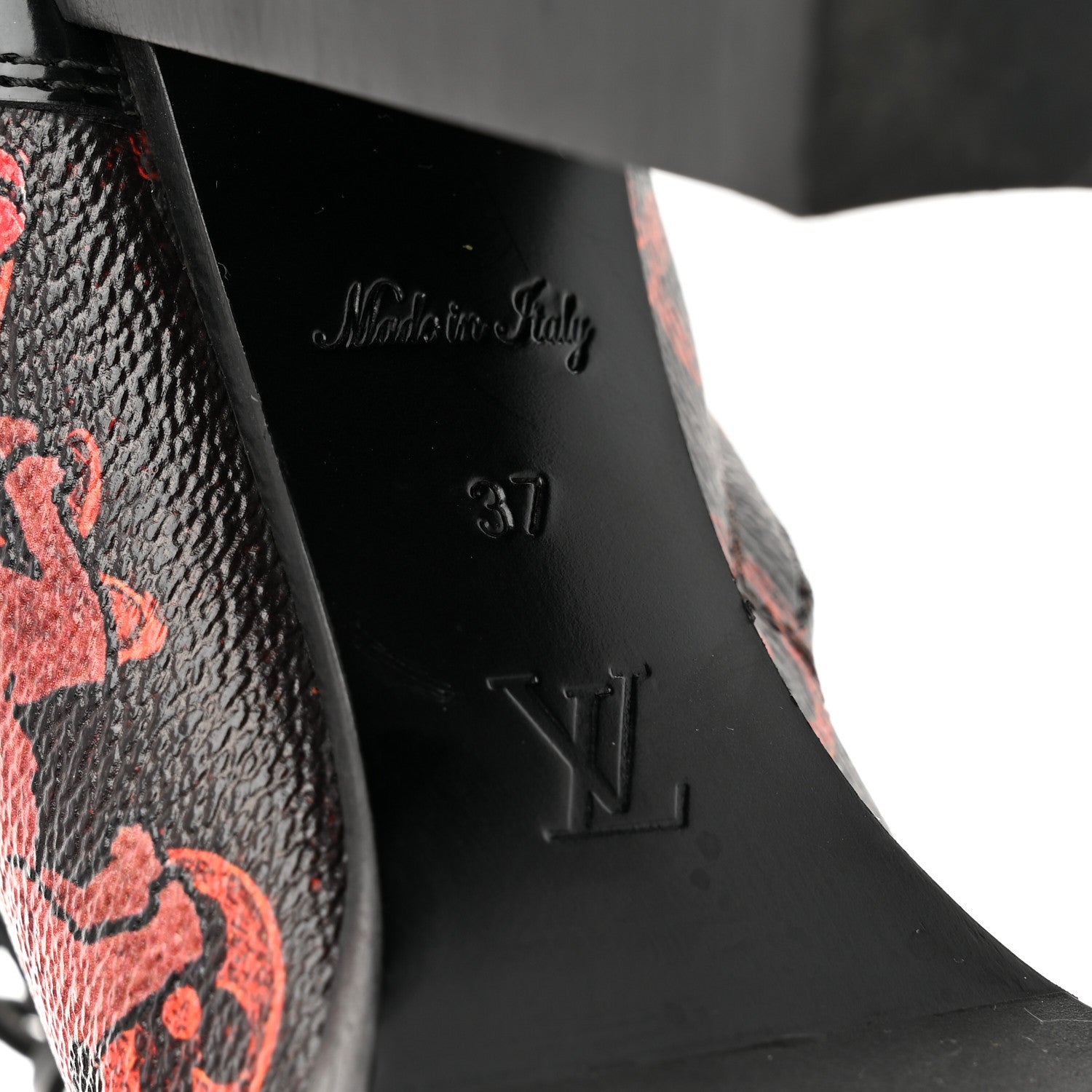 Louis Vuitton Patent Calfskin Catogram Star Trail Ankle Boots 37 Black Marron 6 of 11