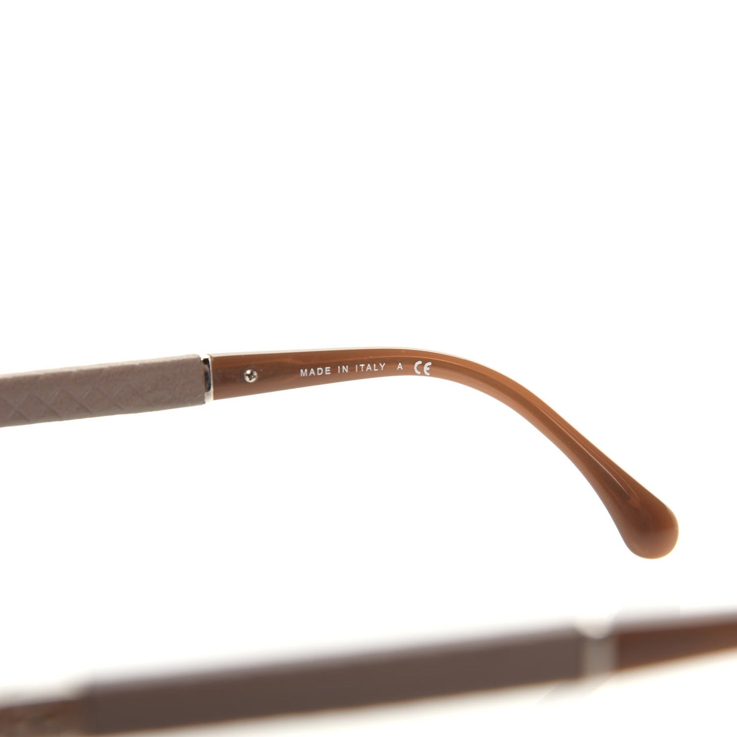 Lambskin Quilted CC Aviator Sunglasses 4195-Q Brown Gold