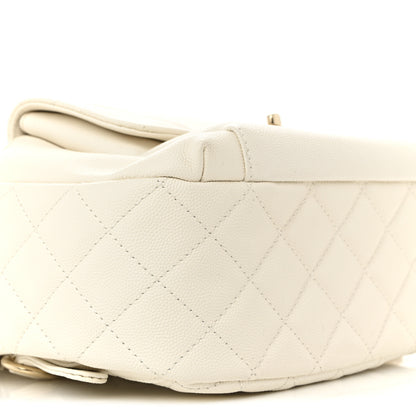 Chanel Caviar Quilted Small CC Day Backpack White 9 of 10