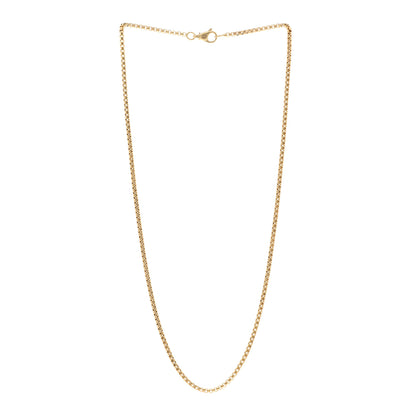David Yurman 18K Yellow Gold 2.5mm Box Chain Necklace 20" 3 of 4