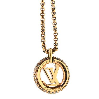Louis Vuitton Metal Crystal Louise By Night Necklace 5 of 5