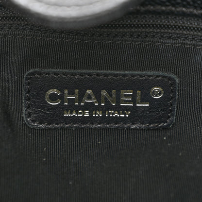Chanel Caviar Quilted Petit Shopping Tote PST Black 7 of 10