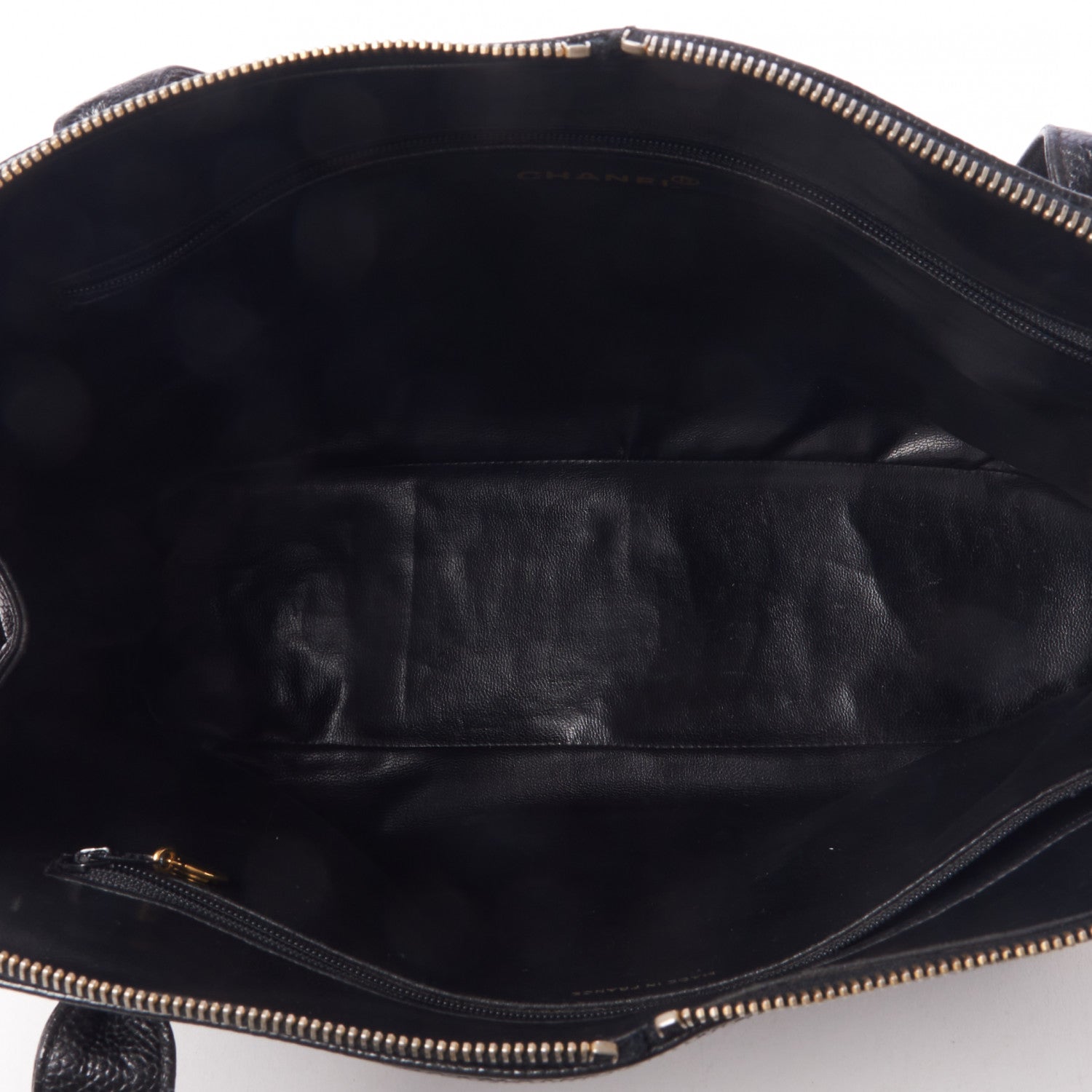 Chanel Caviar Large CC Shoulder Bag Black 7 of 10