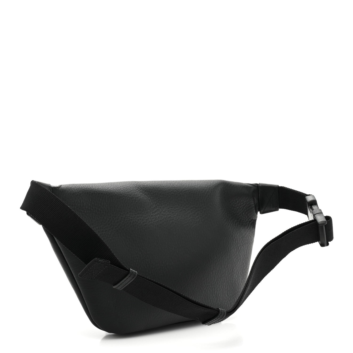 Balenciaga Smooth Calfskin Logo Large Everyday Beltpack Black White 3 of 9