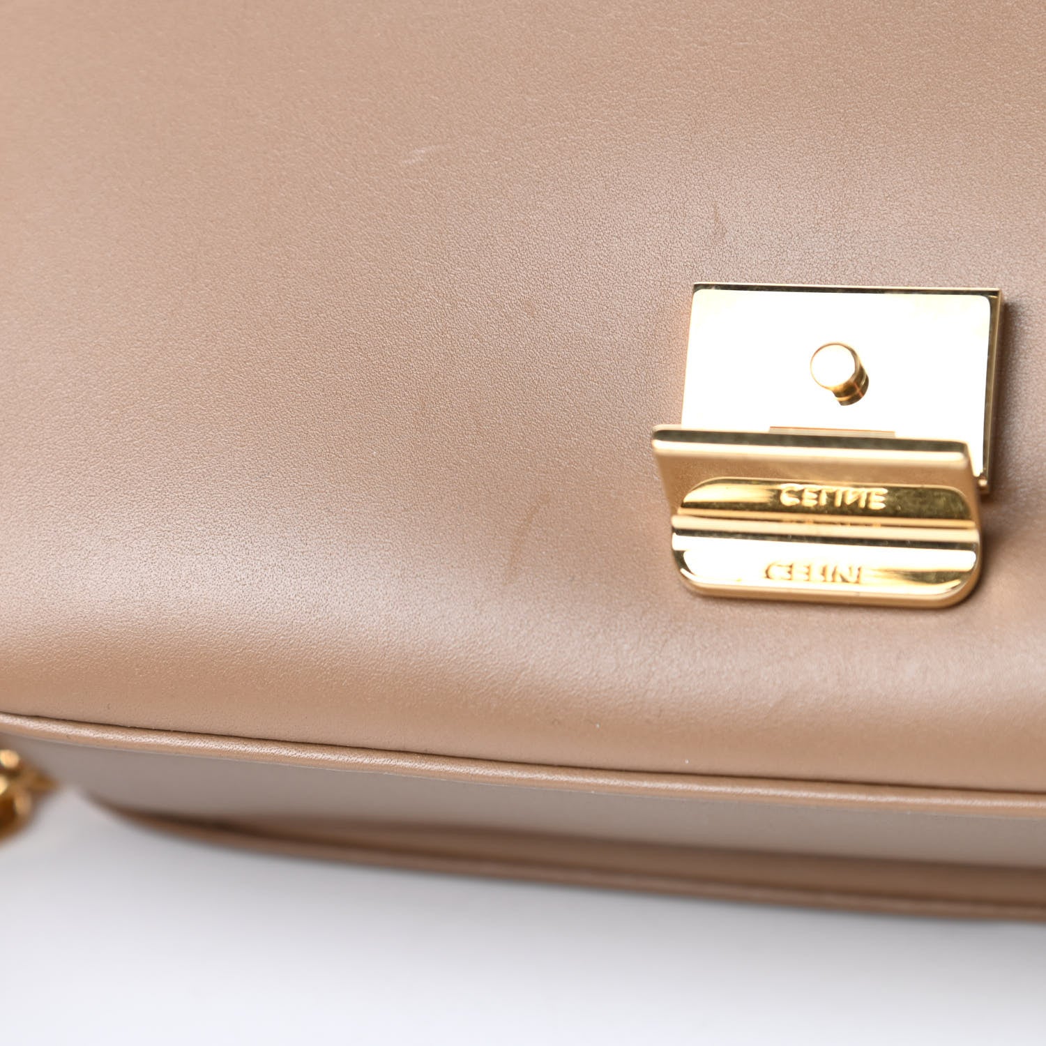 Celine Shiny Calfskin Medium C Bag Light Camel 14 of 14