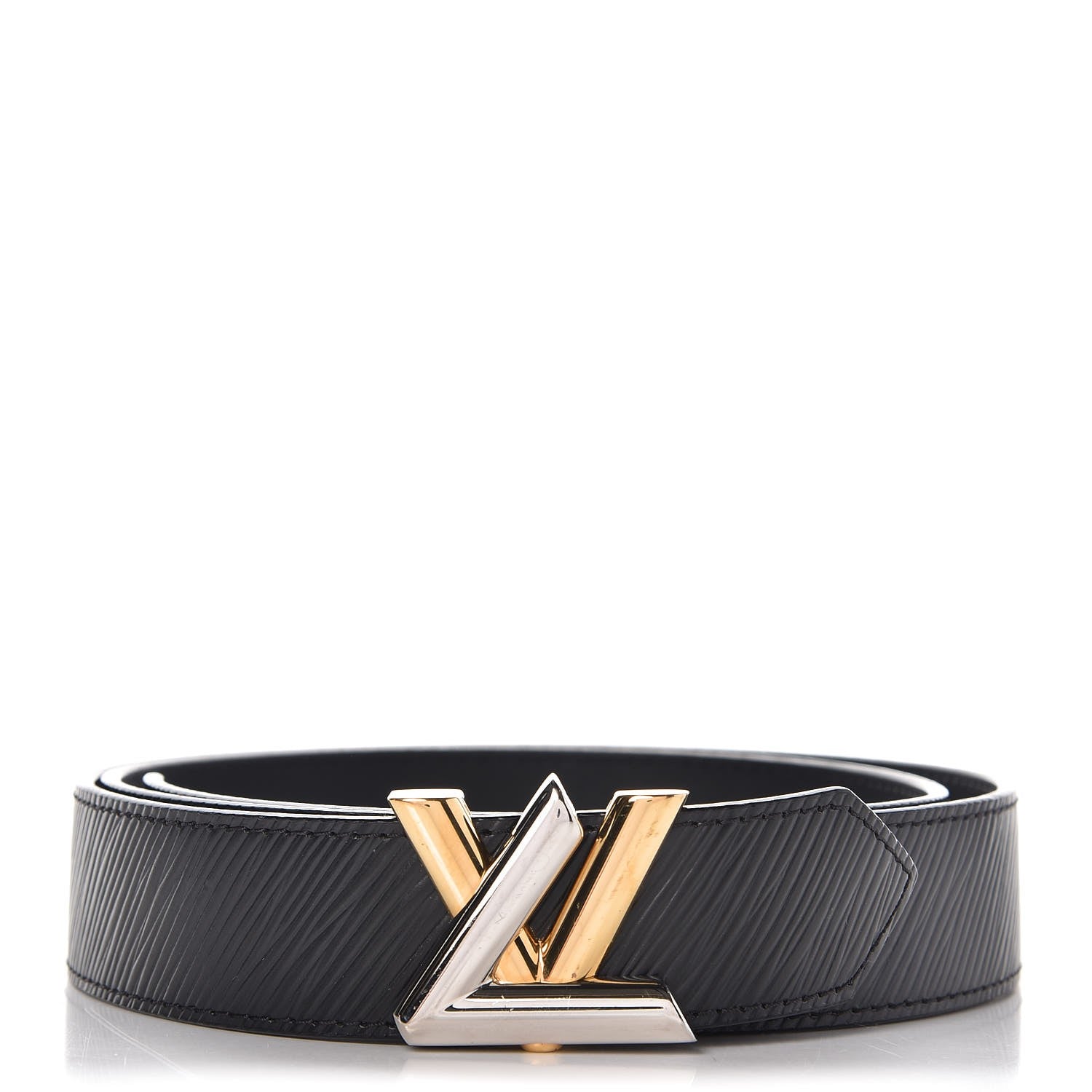 Louis Vuitton Epi 40mm LV Twist Belt 85 34 Black 1 of 8