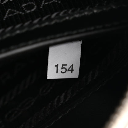 Prada Spazzolato Embossed Small Brique Crossbody Bag Argento 7 of 10
