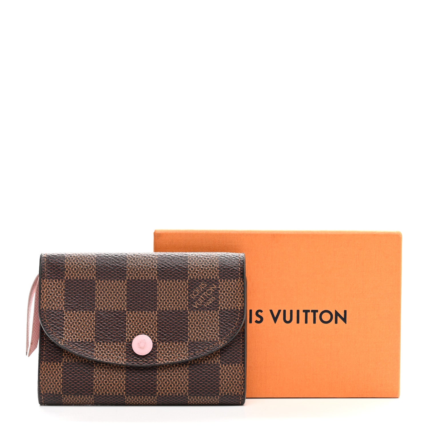 Louis Vuitton Damier Ebene Rosalie Coin Purse Rose Ballerine 12 of 12
