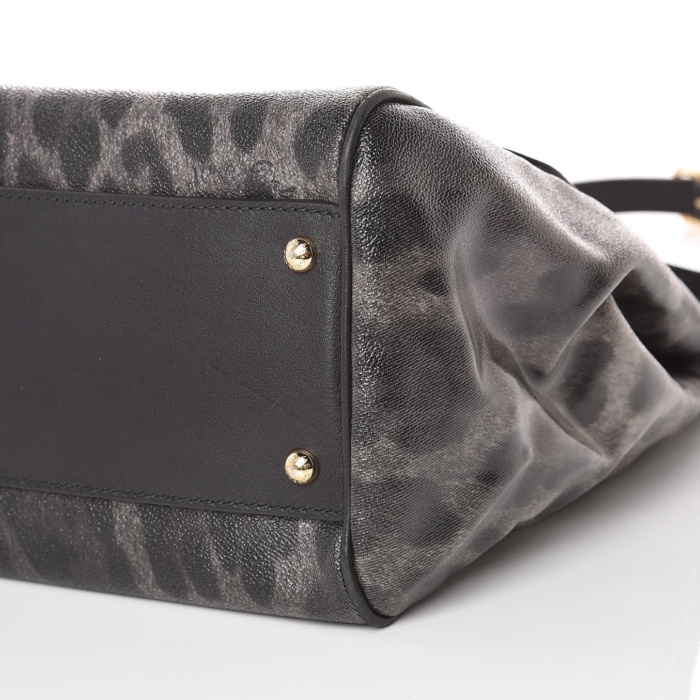 Dauphine Leopard Print Large Miss Sicily Satchel Black