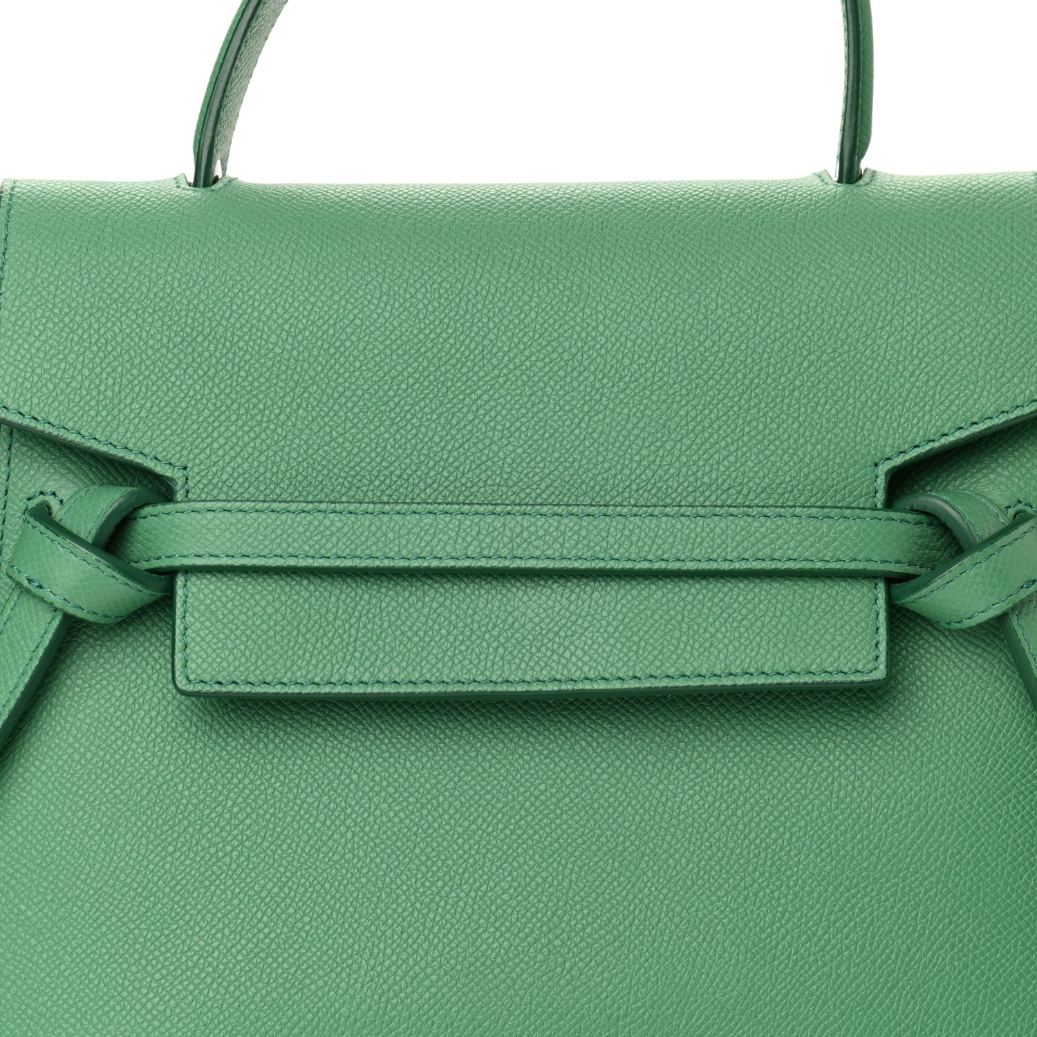 Celine Grained Calfskin Micro Belt Bag Pop Green 8 of 10
