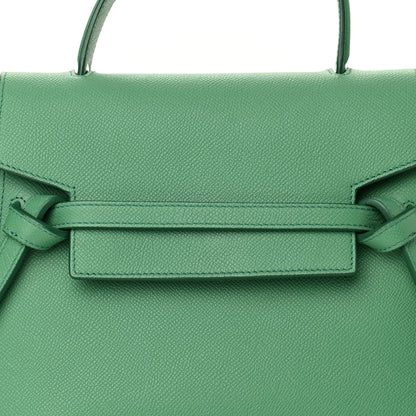Celine Grained Calfskin Micro Belt Bag Pop Green 8 of 10