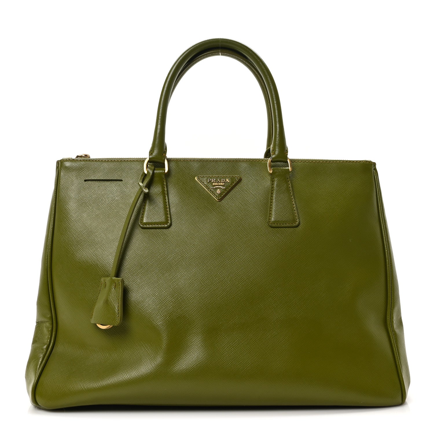 Prada Saffiano Large Galleria Double Zip Tote Edera 1 of 10