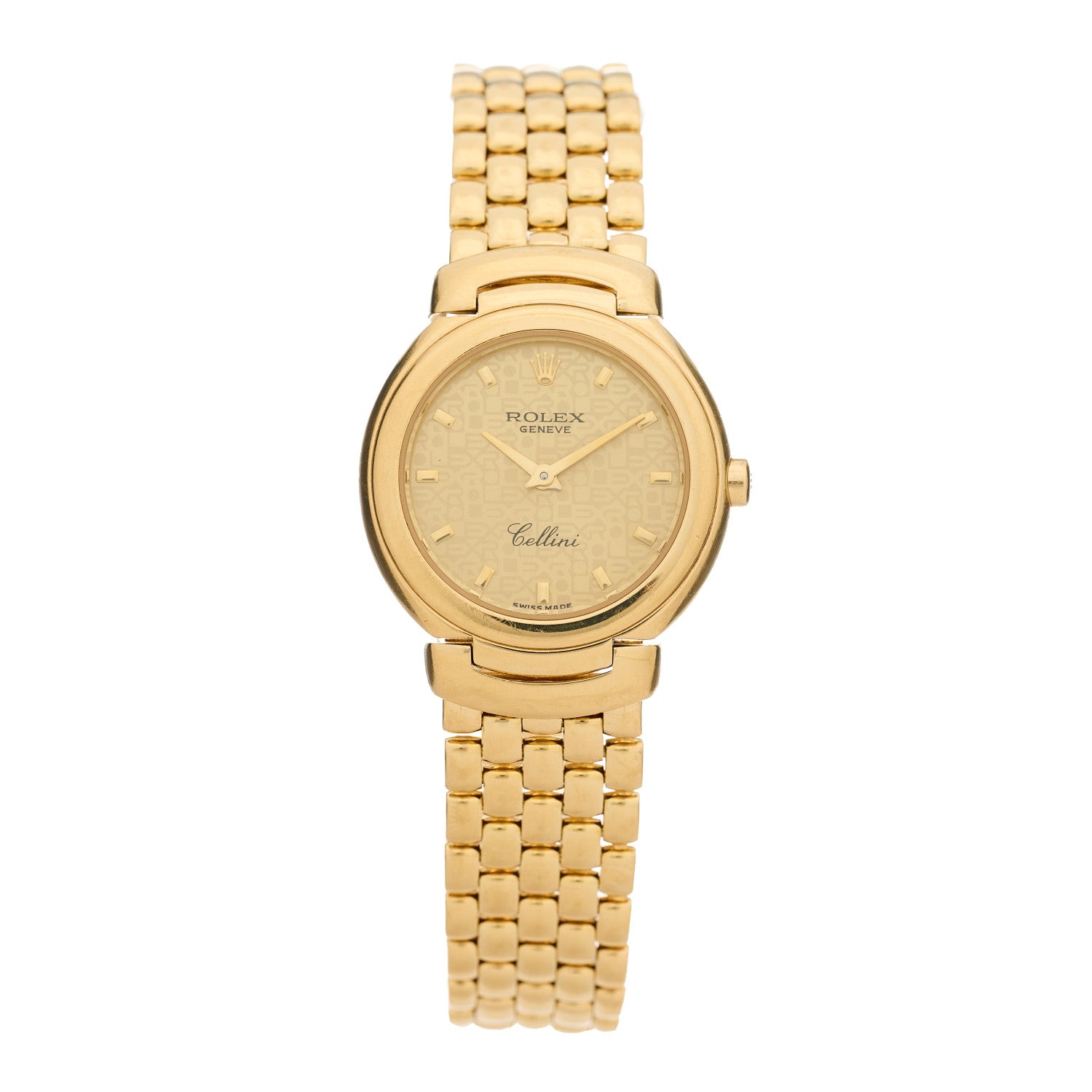 Rolex 18K Yellow Gold 26mm Cellini Quartz Watch Champagne 6621/8 1 of 4
