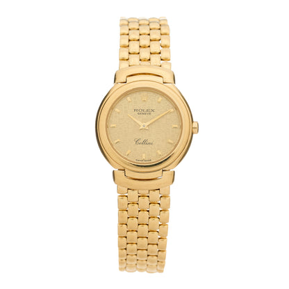 Rolex 18K Yellow Gold 26mm Cellini Quartz Watch Champagne 6621/8 1 of 4
