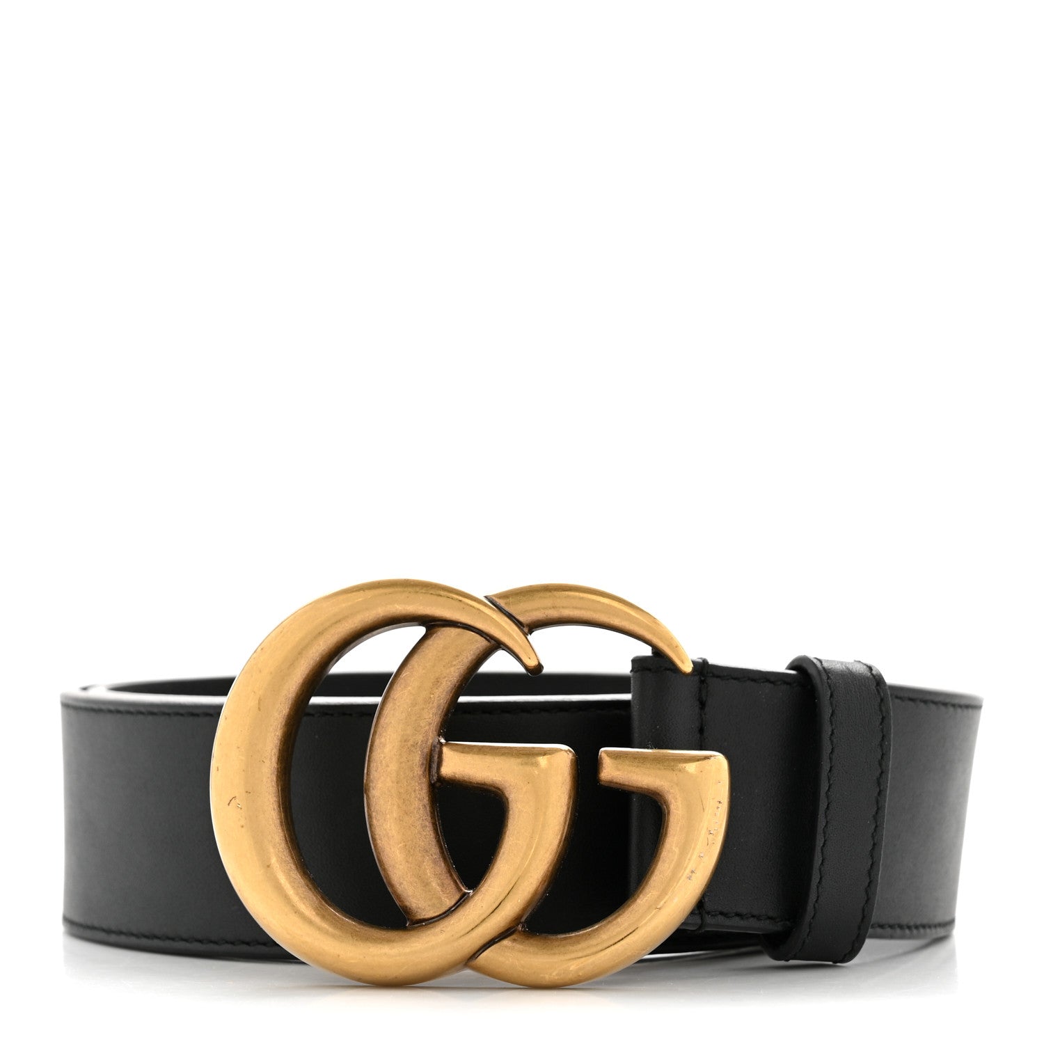 Gucci Calfskin Double G 40mm Belt 80 32 Black 1 of 8