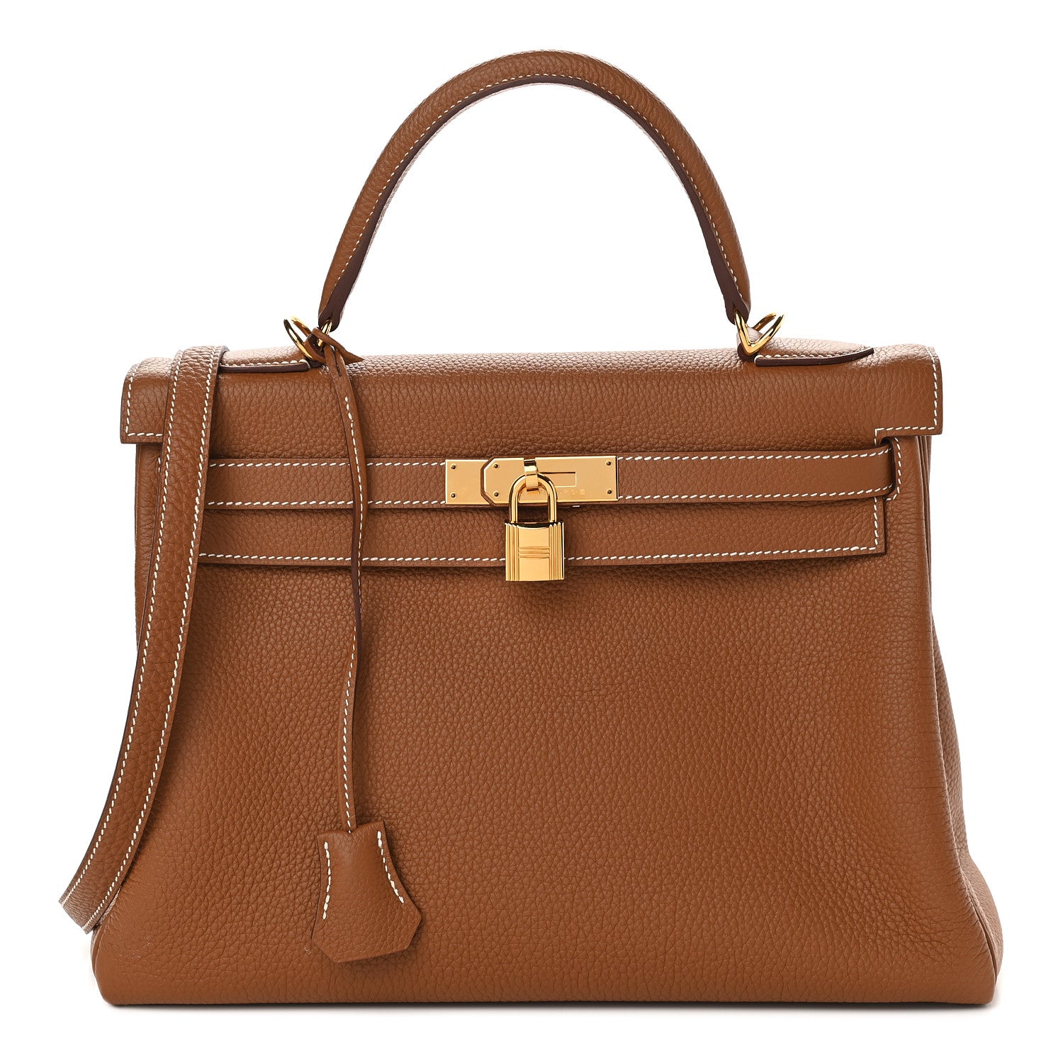 Hermes Togo Kelly Retourne 32 Gold 1 of 12