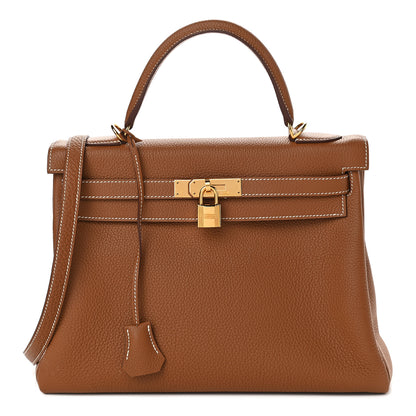Hermes Togo Kelly Retourne 32 Gold 1 of 12