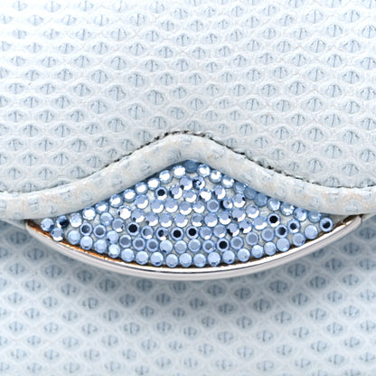 Judith Leiber Crystal Lizard Embossed Evening Bag Light Blue 7 of 13