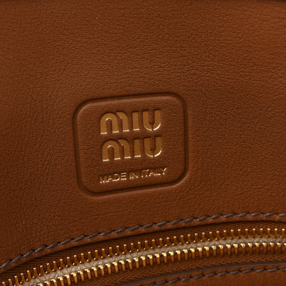 Miu Miu Camoscio Large Aventure Bag Oak 6 of 12