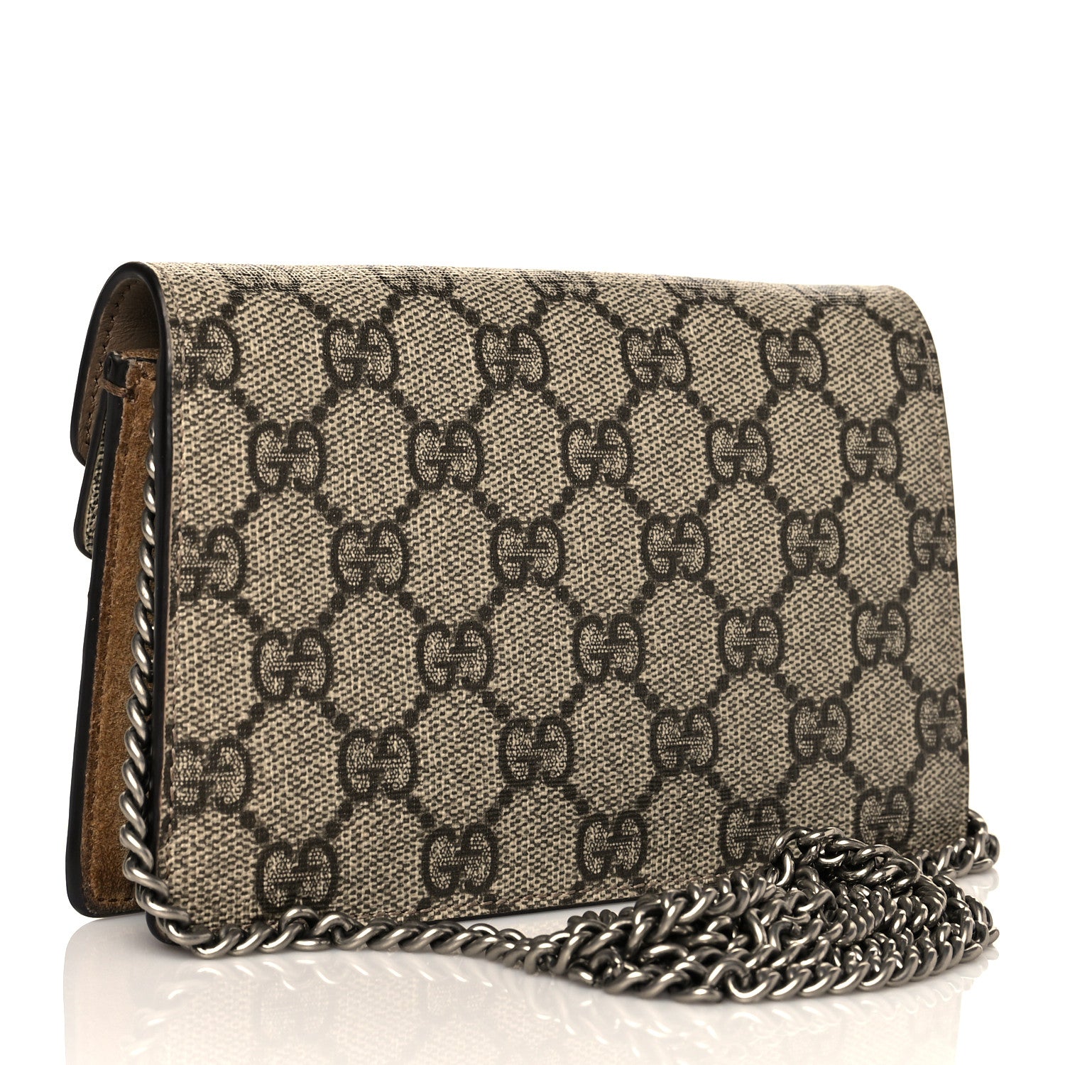 Gucci GG Supreme Monogram Super Mini Dionysus Shoulder Bag Taupe 2 of 12