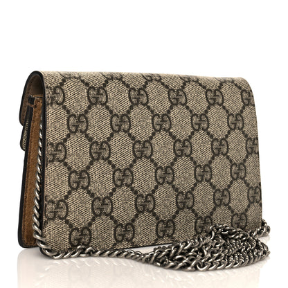 Gucci GG Supreme Monogram Super Mini Dionysus Shoulder Bag Taupe 2 of 12