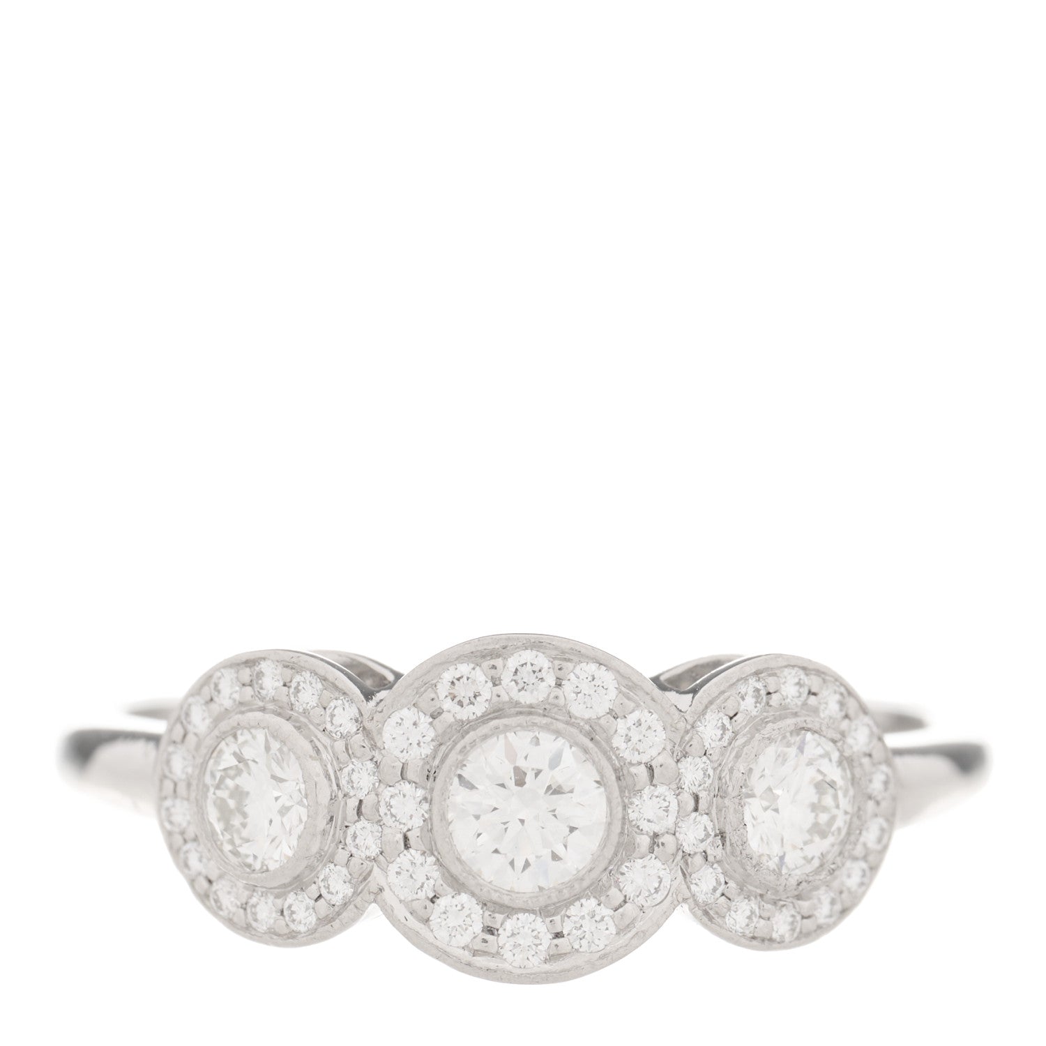 Tiffany Platinum Diamond Circlet Ring 58 8.25 1 of 4