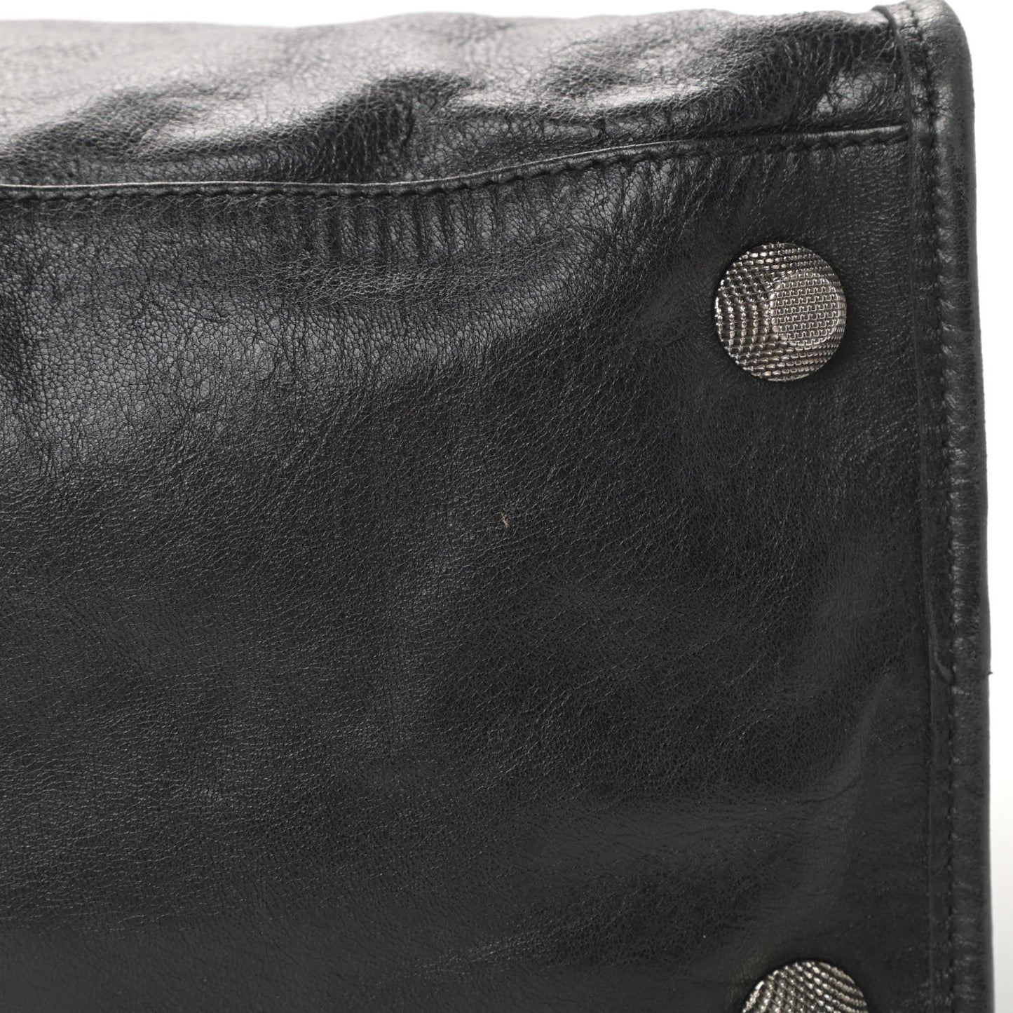 Agneau Giant 21 Silver Hardware Work Black
