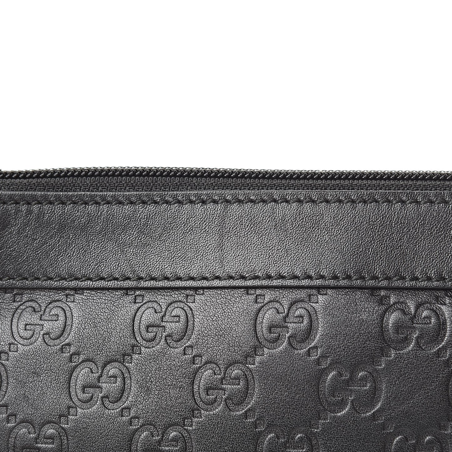 Guccissima Wristlet Black