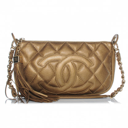 Chanel Caviar Quilted Tassel Pochette 1 of 7