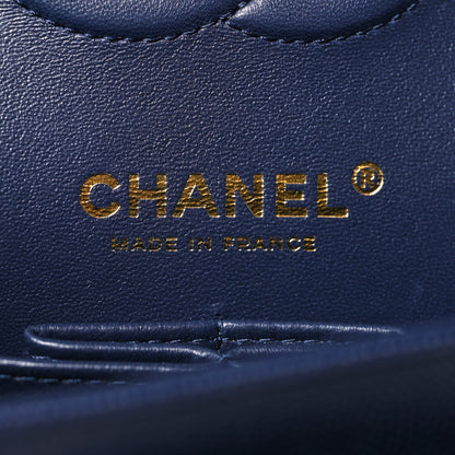 Chanel Caviar Quilted Small Double Flap Blue 6 of 11
