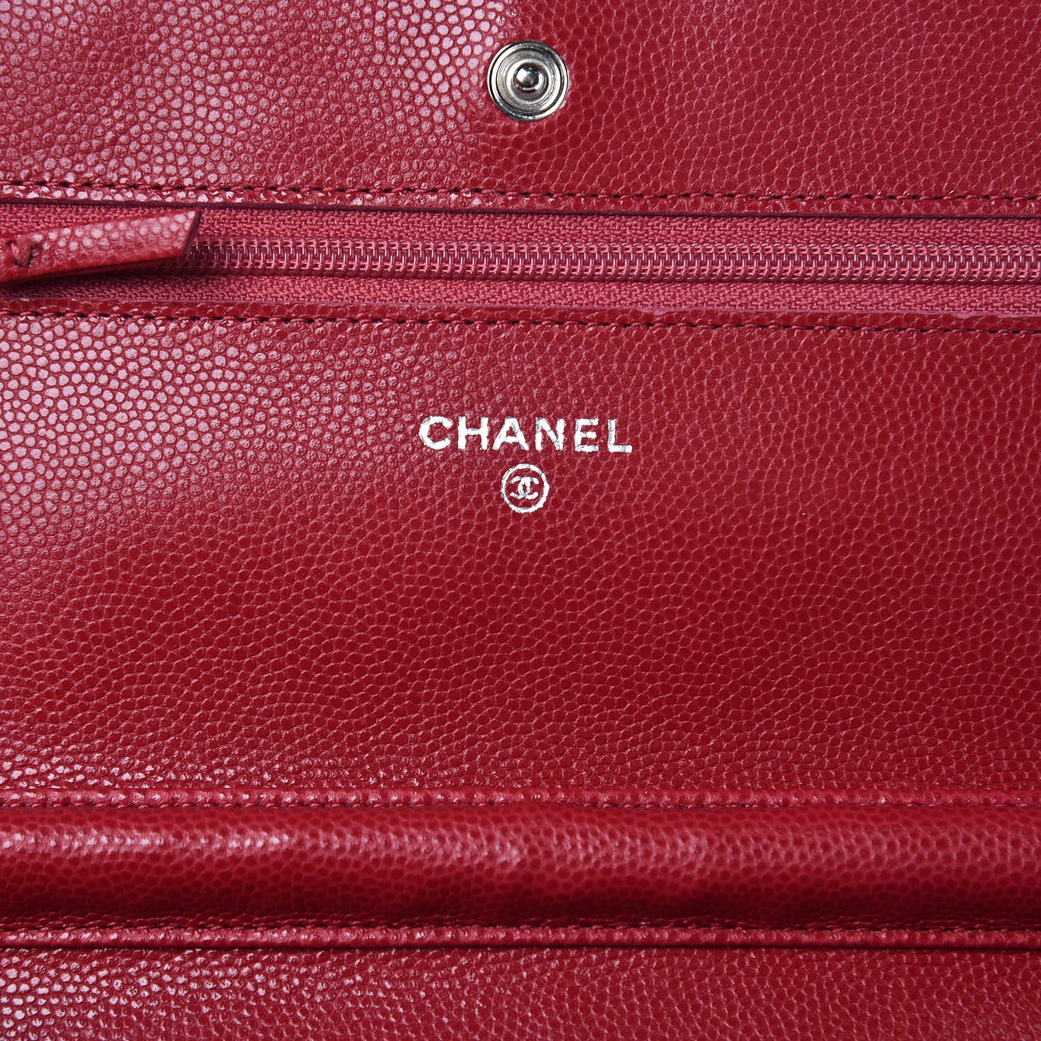 Chanel Caviar Quilted Wallet on Chain WOC Pink 6 of 10