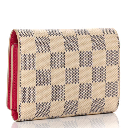 Louis Vuitton Damier Azur 2021 Christmas Animation Hollywood Victorine Wallet Fuchsia 3 of 7