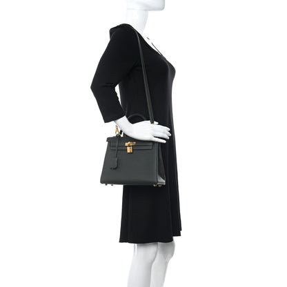 Hermes Togo Kelly Retourne 25 Vert Cypress 2 of 11