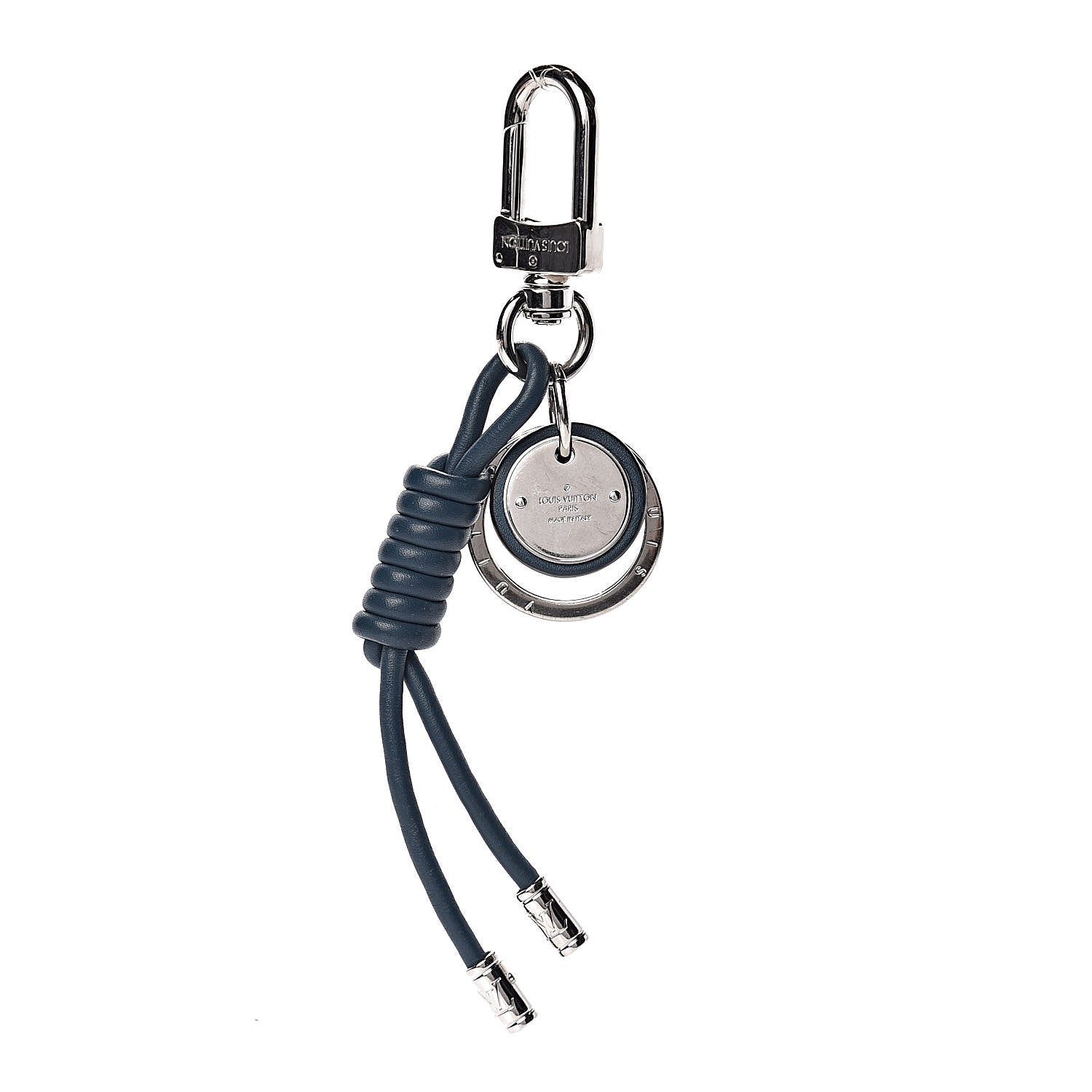 Louis Vuitton Calfskin Rope Key Holder Blue 1 of 3