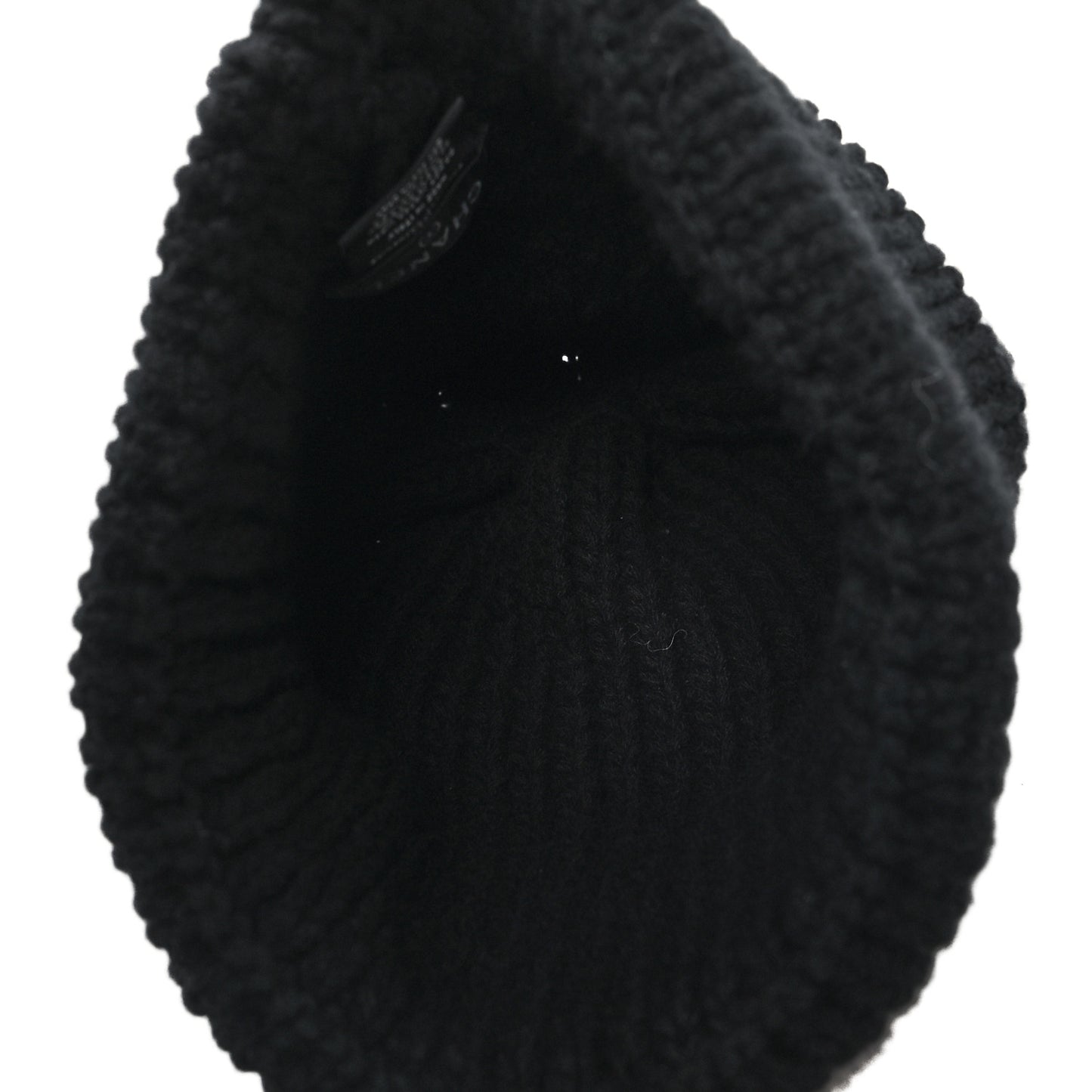 Cashmere CC Beanie Hat Black White