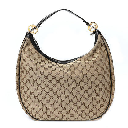 Gucci Monogram Large GG Twins Hobo Dark Brown 1 of 10