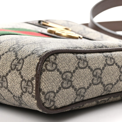 Gucci GG Supreme Monogram Web Small Ophidia Messenger Bag Brown 8 of 10
