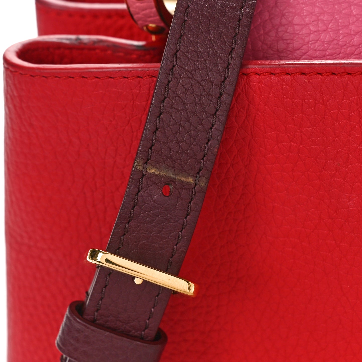 Taurillon Multicolor Capucines PM Rouge Carmine