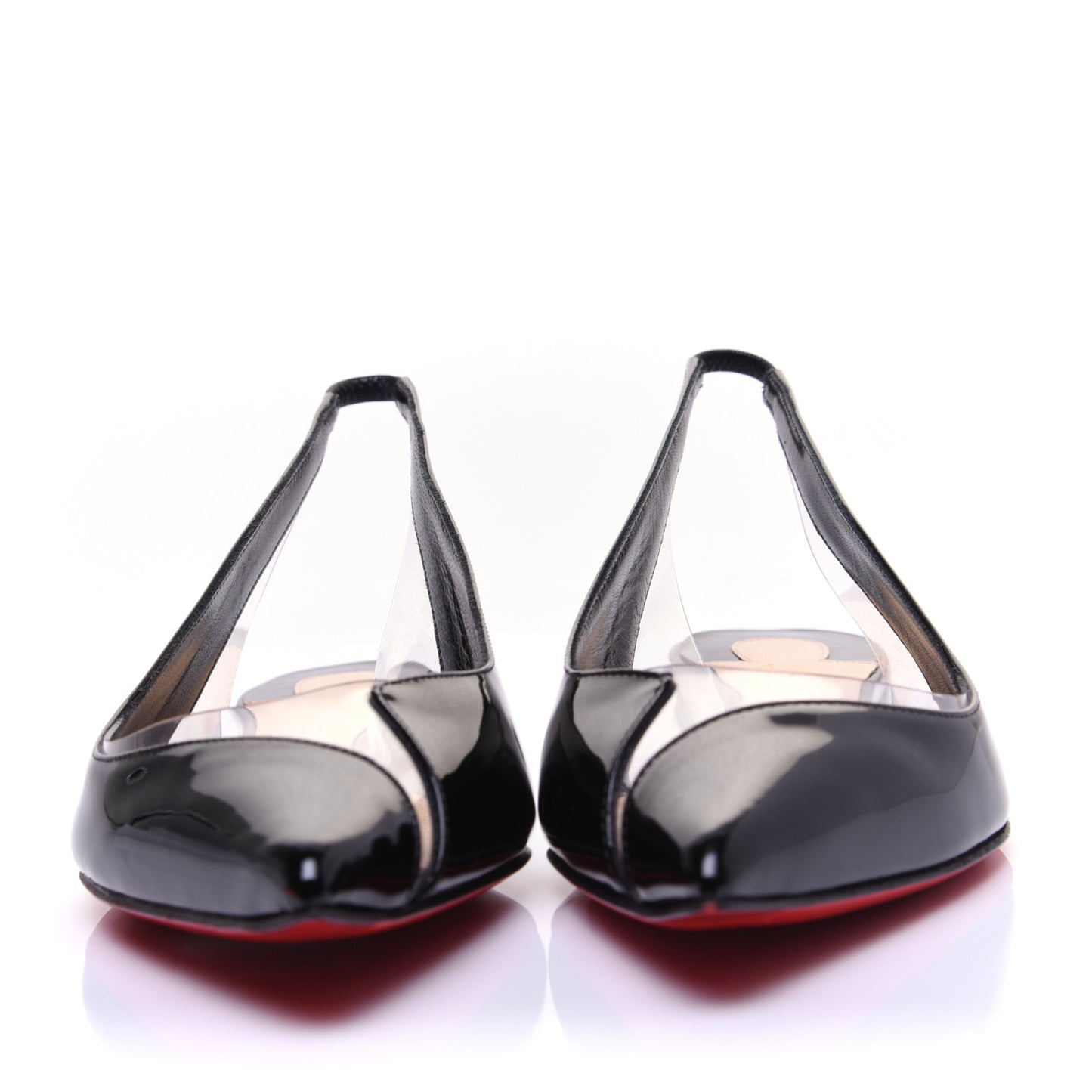 Patent PVC V Dec Flat 36.5 Black